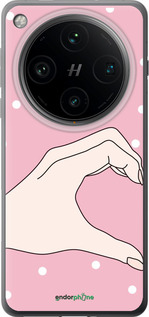 Силиконовый чехол Половинка сердца для Oppo Find X8 Pro - 4340u-3872 изображение 