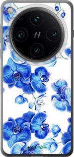 Силиконовый чехол Голубые орхидеи для Oppo Find X8 Pro - 4406u-3872 изображение 