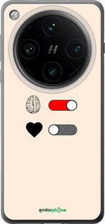 Силиконовый чехол Любовь и ум для Oppo Find X8 Pro - 4553u-3872 изображение 