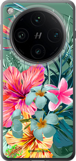 Силіконовий чехол Тропічні квіти v1 для Oppo Find X8 Pro - 4667u-3872 изображение 