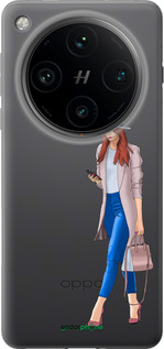 Силиконовый чехол Девушка 1 для Oppo Find X8 Pro - 4751u-3872 изображение 