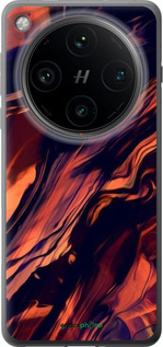 Силіконовий чехол Чорно-помаранчева абстракція для Oppo Find X8 Pro - 5340u-3872 изображение 