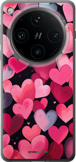 Силиконовый чехол Сердечки 4 для Oppo Find X8 Pro - 5662u-3872 изображение 