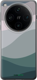 Силіконовий чехол З фіолетовим та бірюзовим ретро-стилем та хвилями для Oppo Find X8 Pro - 6533u-3872 изображение 