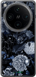 Силиконовый чехол Абстрактный цветочный рисунок в синих тонах для Oppo Find X8 Pro - 6539u-3872 изображение 