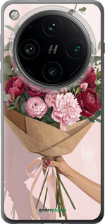 Силіконовий чехол Півонії 1 для Oppo Find X8 Pro - 6705u-3872 изображение 