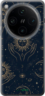 Силіконовий чохол 'Celestial Harmony: Sun & Moon Gold Mystic Pattern' для Oppo Find X8 Pro зображення 3