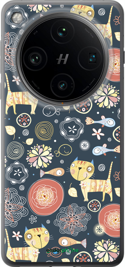 Силіконовий чехол Кошенята v4 для Oppo Find X8 Pro - 1224u-3872 изображение 