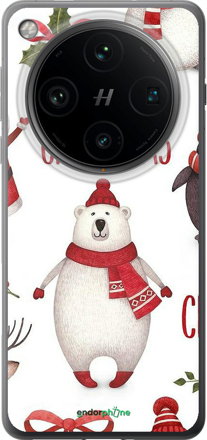 Силіконовий чехол Merry Christmas для Oppo Find X8 Pro - 4106u-3872 изображение 