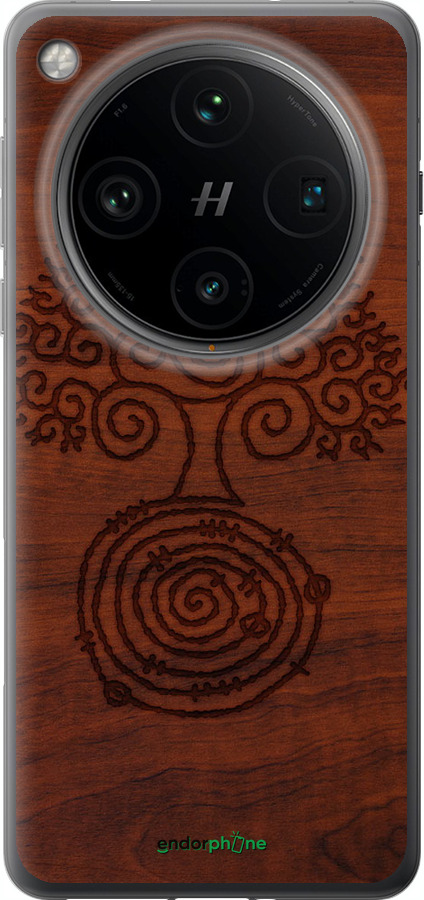 Силиконовый чехол Узор дерева для Oppo Find X8 Pro - 4119u-3872 изображение 