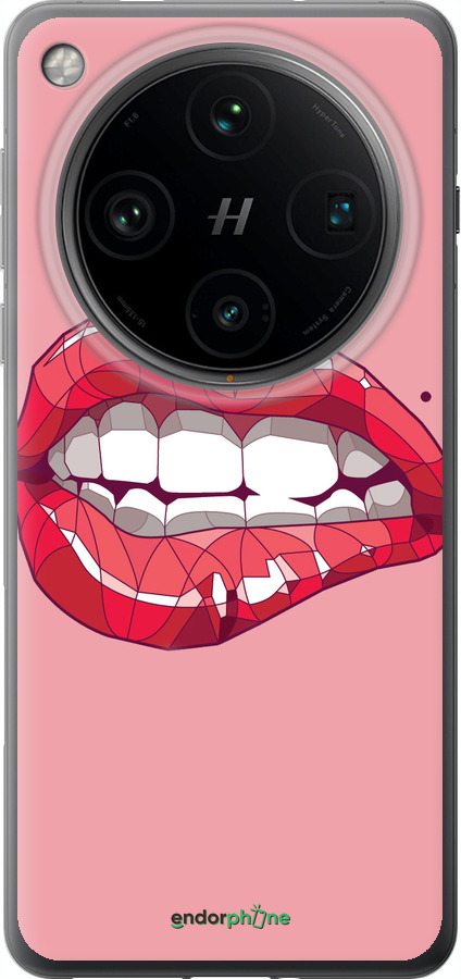 Силиконовый чехол Sexy lips для Oppo Find X8 Pro - 4174u-3872 изображение 