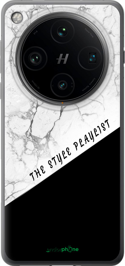 Силиконовый чехол The style playlist для Oppo Find X8 Pro - 4308u-3872 изображение 