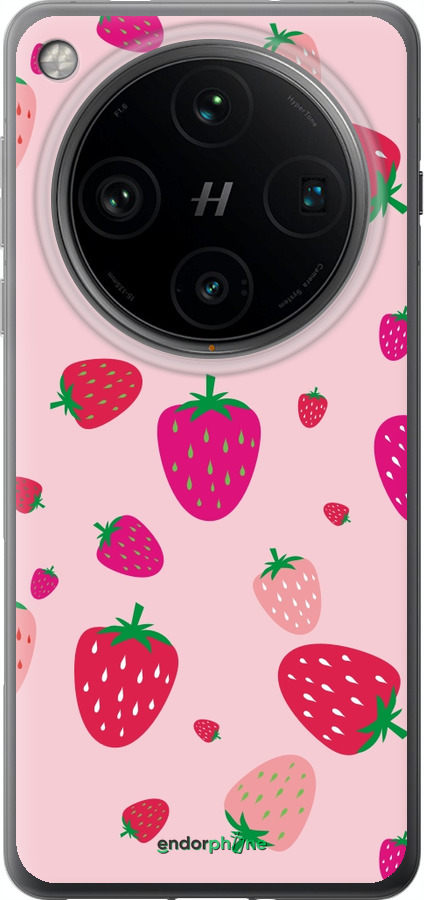 Силиконовый чехол Клубнички для Oppo Find X8 Pro - 4332u-3872 изображение 