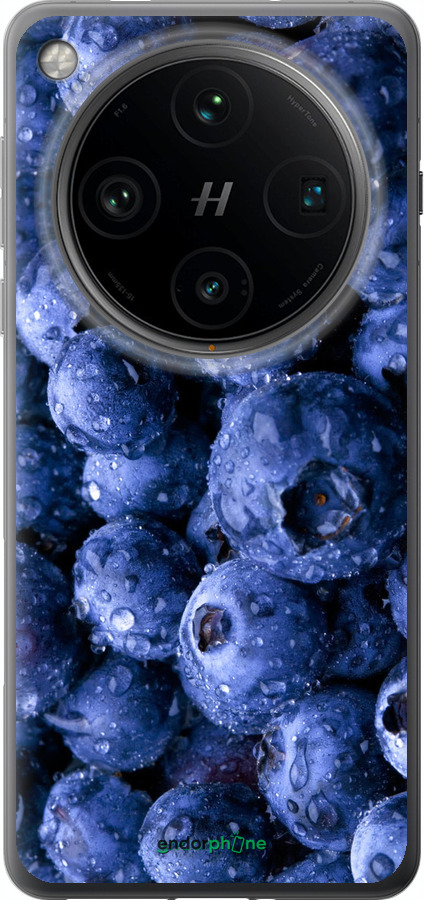 Силиконовый чехол Голубика для Oppo Find X8 Pro - 4459u-3872 изображение 