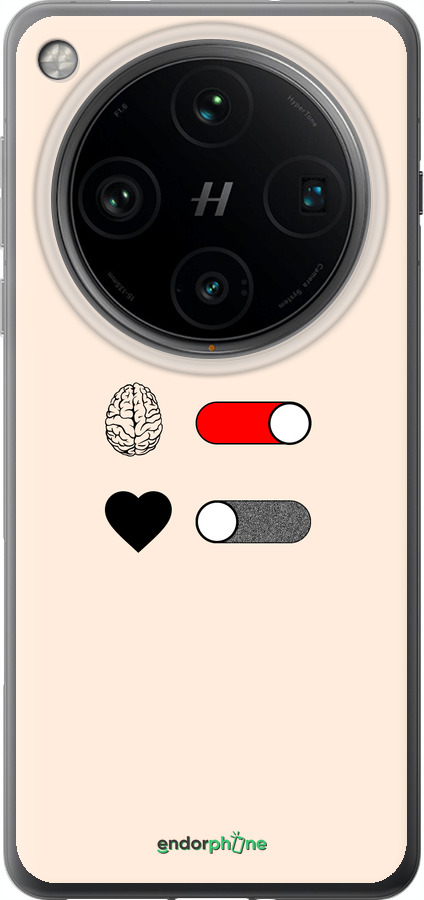 Силиконовый чехол Любовь и ум для Oppo Find X8 Pro - 4553u-3872 изображение 