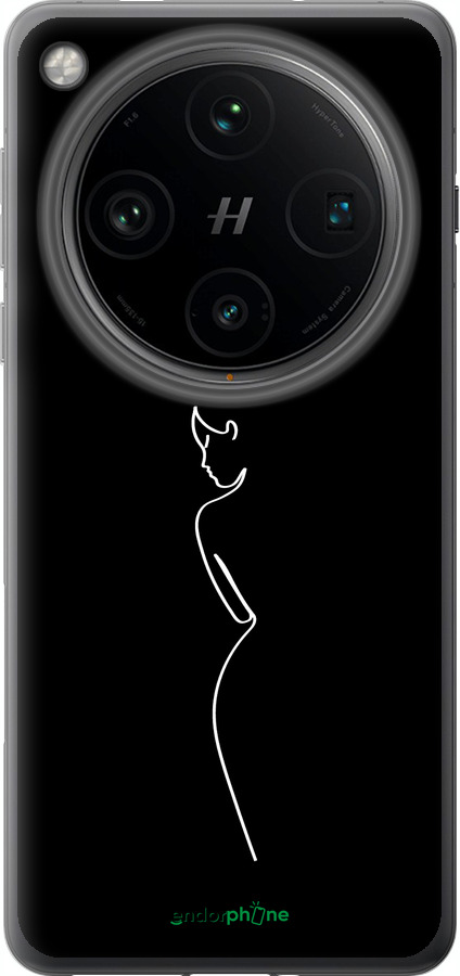 Силіконовий чехол Силует1 для Oppo Find X8 Pro - 4590u-3872 изображение 