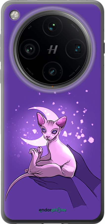 Силіконовий чехол Кіт2 для Oppo Find X8 Pro - 4676u-3872 изображение 