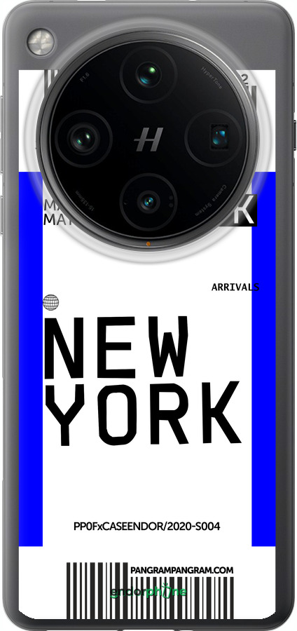 Силиконовый чехол New York для Oppo Find X8 Pro - 4861u-3872 изображение 