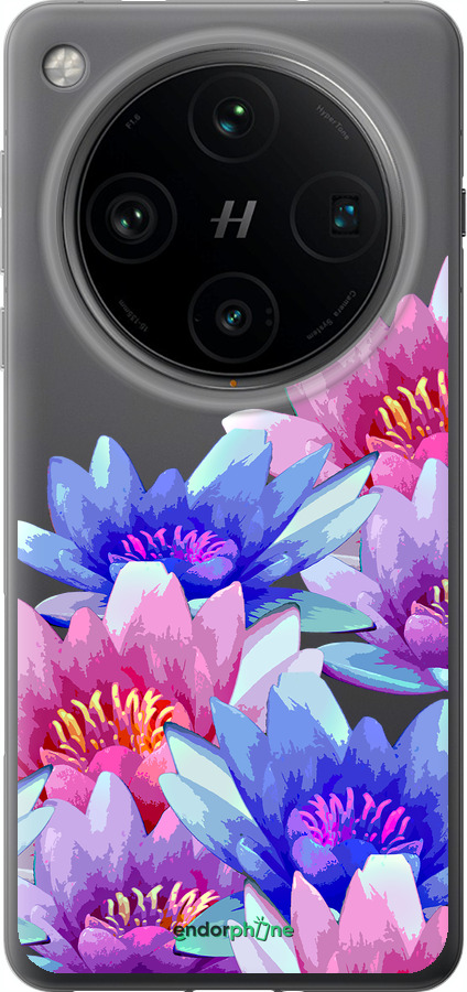 Силиконовый чехол Лотос для Oppo Find X8 Pro - 4862u-3872 изображение 
