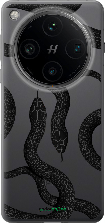 Силиконовый чехол Змеи для Oppo Find X8 Pro - 5473u-3872 изображение 