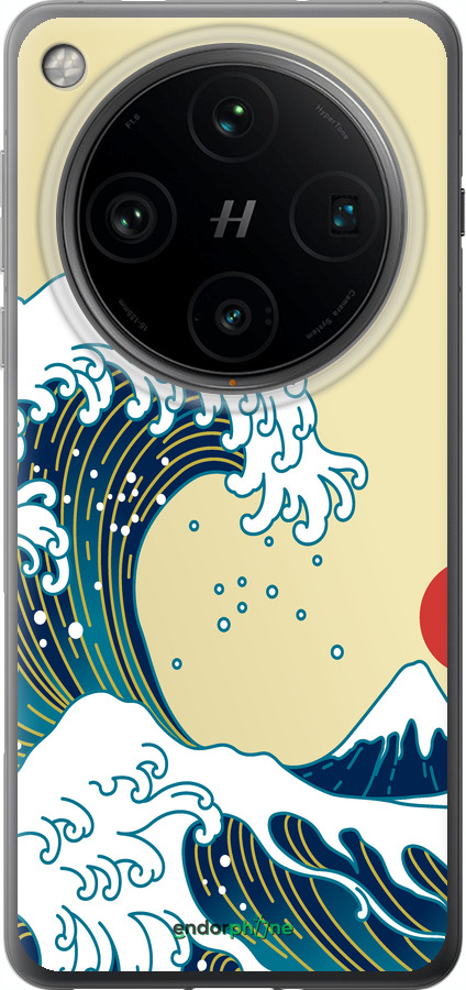 Силіконовий чехол Японські хвилі для Oppo Find X8 Pro - 5533u-3872 изображение 