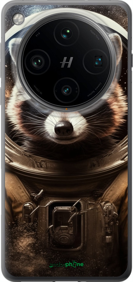 Силиконовый чехол Raccoon austronaut для Oppo Find X8 Pro - 5581u-3872 изображение 