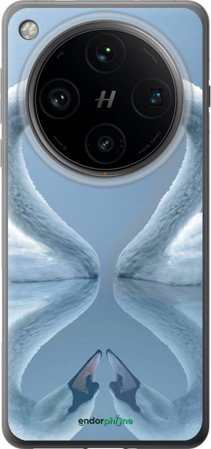 Силіконовий чехол Лебеді для Oppo Find X8 Pro - 6007u-3872 изображение 