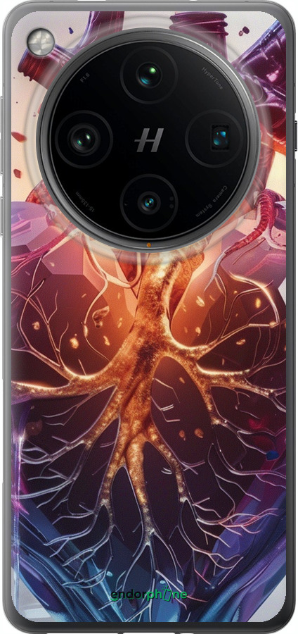 Силіконовий чехол Crystal Heart для Oppo Find X8 Pro - 6070u-3872 изображение 