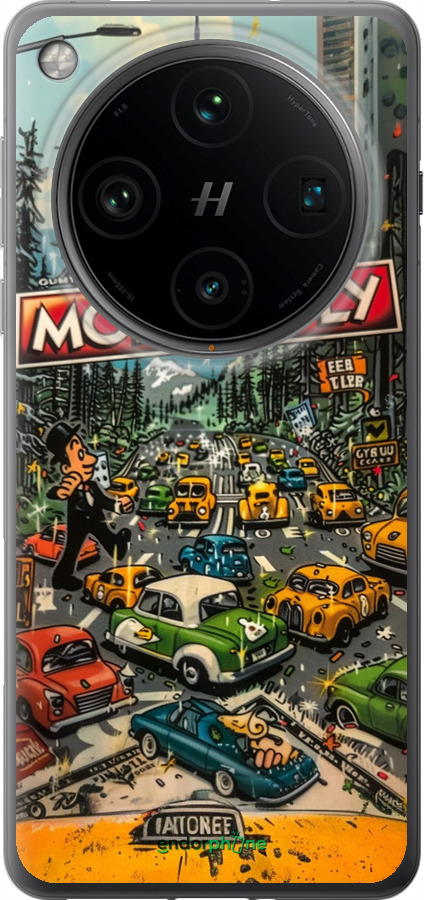 Силиконовый чехол Городской драйв Monopoly для Oppo Find X8 Pro - 6088u-3872 изображение 