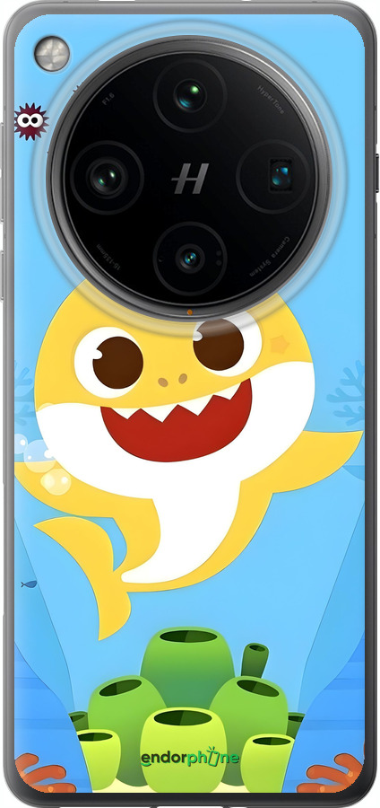 Силіконовий чехол Бейби Шарк для Oppo Find X8 Pro - 6303u-3872 изображение 