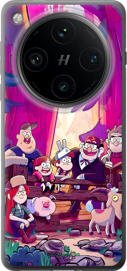 Силиконовый чехол Гравити Фолз для Oppo Find X8 Pro - 6365u-3872 изображение 