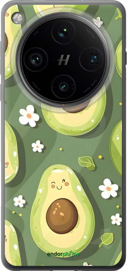 Силиконовый чехол Авокадо для Oppo Find X8 Pro - 6380u-3872 изображение 