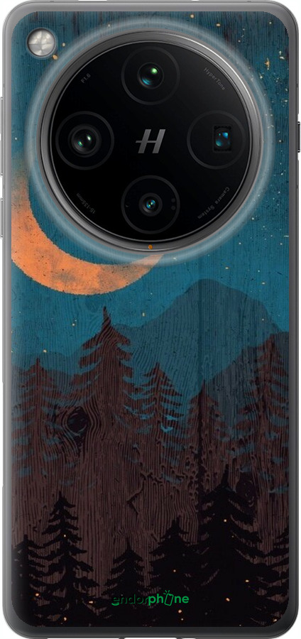 Силіконовий чехол Зоряний ліс для Oppo Find X8 Pro - 6480u-3872 изображение 
