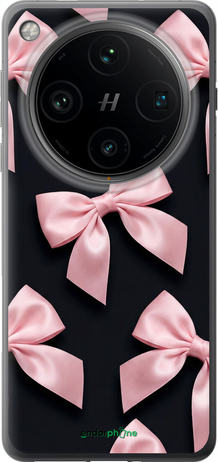 Силиконовый чехол Coquette Ribbons Dark Coquette для Oppo Find X8 Pro - 6767u-3872 изображение 