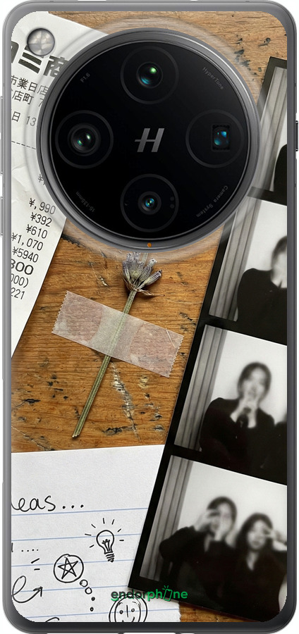 Силиконовый чехол Aesthetic Scrapbook Collage для Oppo Find X8 Pro - 6773u-3872 изображение 