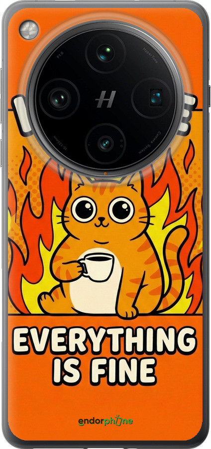 Силіконовий чехол Funny Cat для Oppo Find X8 Pro - 6786u-3872 изображение 