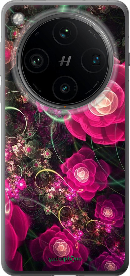 Силіконовий чехол Абстрактні квіти 3 для Oppo Find X8 Pro - 850u-3872 изображение 