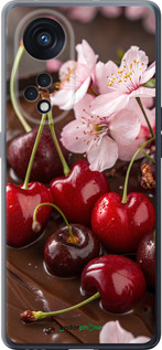 Силіконовий чехол Вишня у шоколаді для Oppo OPPO RENO 8T 5G - 6698u-3122 изображение 