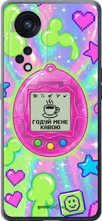 Силиконовый чехол Y2K Aesthetic Retro Pet: Годуй мене кавою для Oppo OPPO RENO 8T 5G - 6784u-3122 изображение 