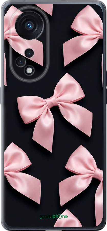 Силиконовый чехол Coquette Ribbons Dark Coquette для Oppo OPPO RENO 8T 5G - 6767u-3122 изображение 