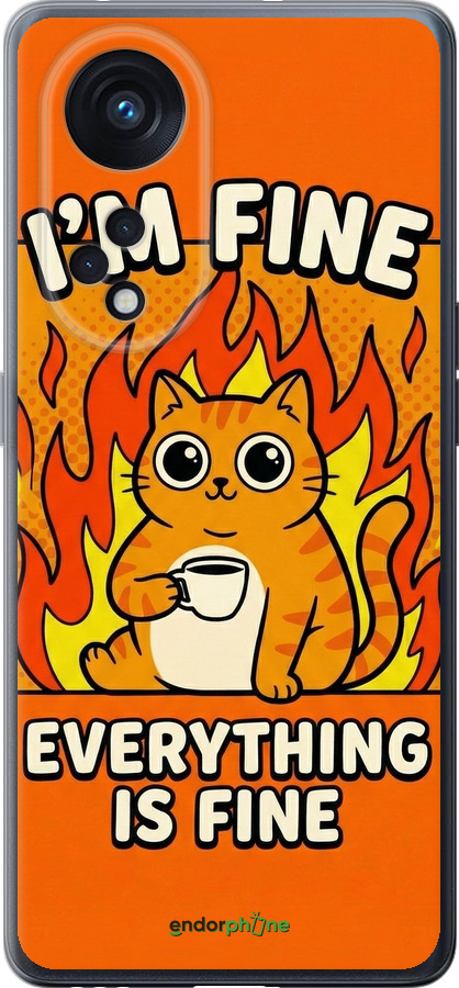 Силіконовий чехол Funny Cat для Oppo OPPO RENO 8T 5G - 6786u-3122 изображение 