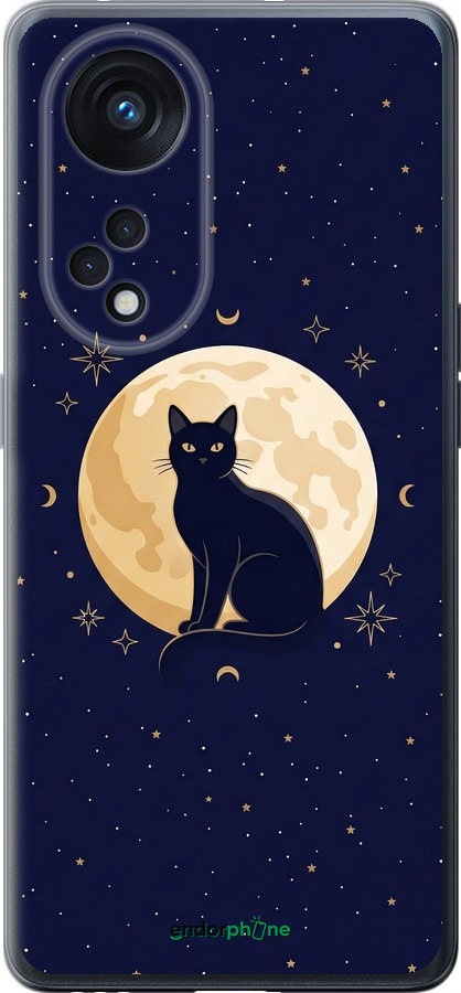 Силіконовий чехол Cute Cat Celestial/Witchy для Oppo OPPO RENO 8T 5G - 6787u-3122 изображение 