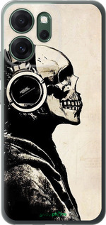 Силиконовый чехол Скелет-меломан v2 для Oppo RENO 14F 5G - 1200u-4091 изображение 