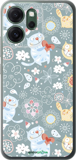 Силиконовый чехол Котята v3 для Oppo RENO 14F 5G - 1223u-4091 изображение 