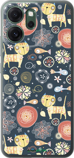 Силиконовый чехол Котята v4 для Oppo RENO 14F 5G - 1224u-4091 изображение 