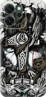 Силіконовий чехол Тату Вікінг для Oppo RENO 14F 5G - 4098u-4091 изображение 