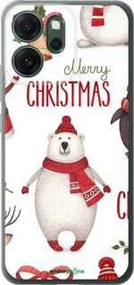 Силиконовый чехол Merry Christmas для Oppo RENO 14F 5G - 4106u-4091 изображение 