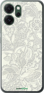 Силиконовый чехол Белое кружево для Oppo RENO 14F 5G - 4383u-4091 изображение 