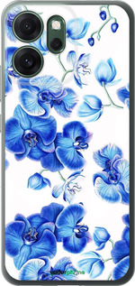 Силиконовый чехол Голубые орхидеи для Oppo RENO 14F 5G - 4406u-4091 изображение 