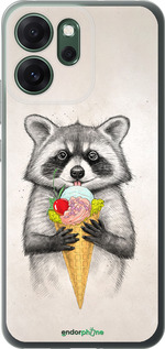 Силиконовый чехол Енотик с мороженым для Oppo RENO 14F 5G - 4602u-4091 изображение 